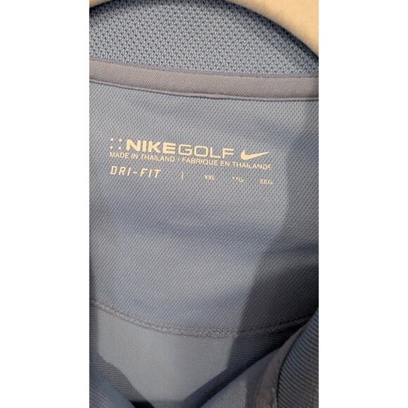 Nike Golf Dri-FIT XXL Polo Shirt Mens Blue Short Sleeve - Picture 2 of 5